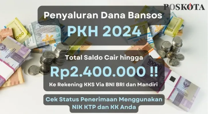 NIK e-KTP dan KK atas milik Anda telah masuk data penerima saldo dana yang totalnya Rp2.400.000 dari bantuan sosial PKH 2024! disalurkan ke rekenoing KKS via BRI BNI dan Mandiri, cek disini selengkapnya. (Poskota/Aldi Harlanda Irawan)