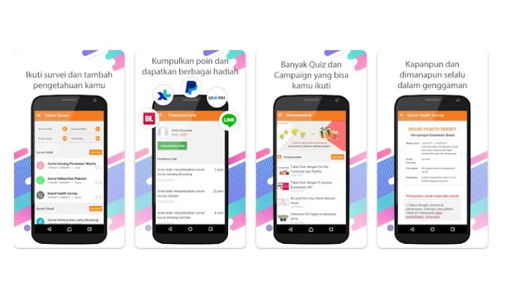 Aplikasi survei online Nusaresearch beri saldo GoPay gratis yang bisa ditarik langsung ke dompet elektronik. (Google Play Store)