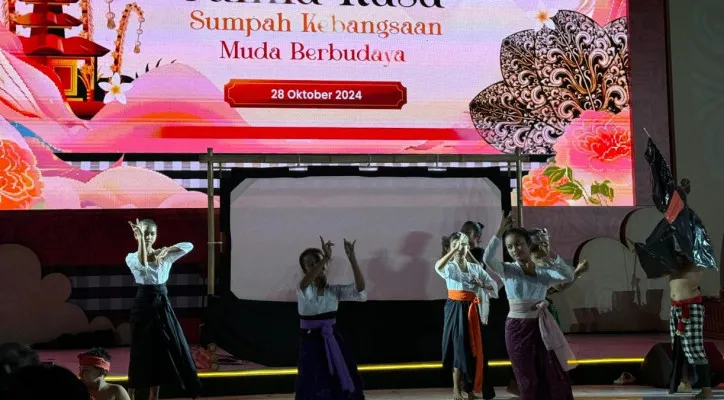 Foto: Peringati sumpah pemuda, Muda Berbudaya Festival menggelar Jalma Rasa: Sumpah Kebangsaan Muda Berbudaya yang digelar di Daerah Tujuan Wisata (DTW) Jatiluwih, Kabupaten Tabanan, Bali. (Dok. Panitia)