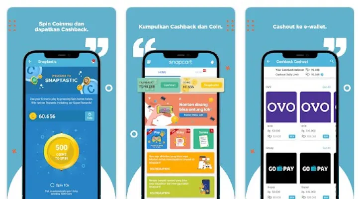 Dapatkan saldo DANA gratis dari Aplikasi Snapcart. (Tangkapan layar Google Play Store)