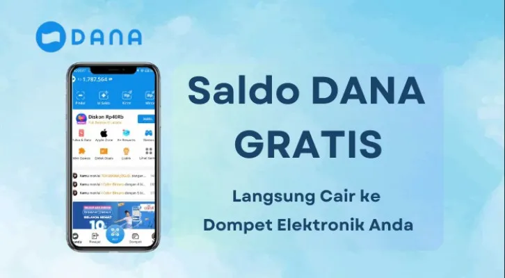 Begini caranya untuk bisa dapatkan saldo DANA gratis Rp200 ribu yang langsung cair ke dompet elektronik Anda. (Poskota/Aldi Harlanda Irawan)