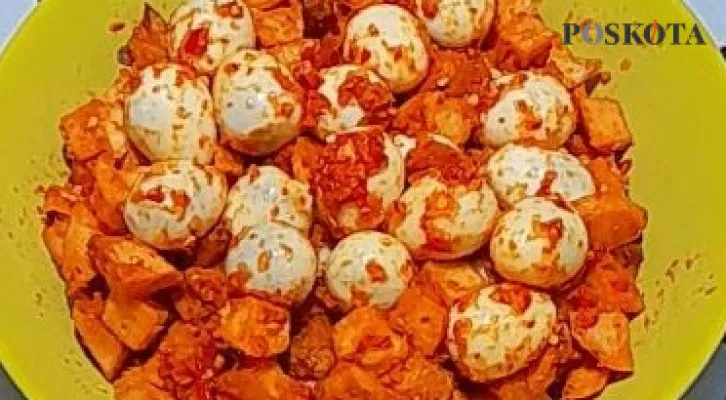 Simak resep Kentang Balado Telur Puyuh masakan rumahan amat lezat. (Raihan Ali/Poskota.co.id)