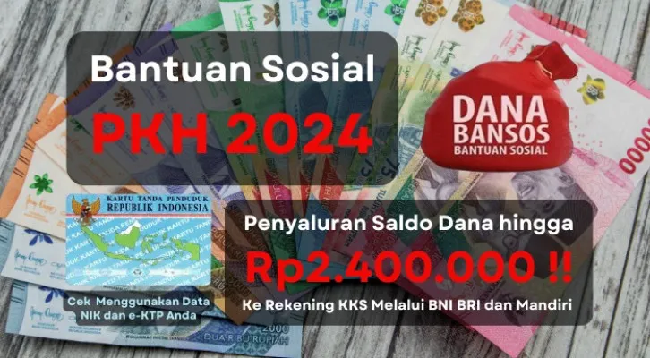 NIK e-KTP nama Anda telah terverifikasi untuk menerima total penyaluran saldo dana hingga Rp2.400.000 dari subsidi bansos PKH 2024, Selengkapnya cek disini! (Poskota/Aldi Harlanda Irawan)