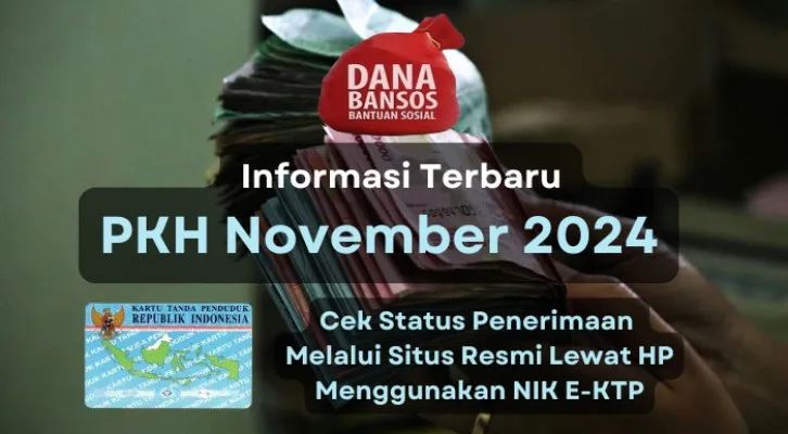 NIK KTP dan KK atas nama Anda yang terdata di DTKS akan segera menerima subsidi dana bansos PKH alokasi November 2024, Simak berikut informasi selengkapnya dan cara melihat status pencairannya. (Poskota/Aldi Harlanda Irawan)