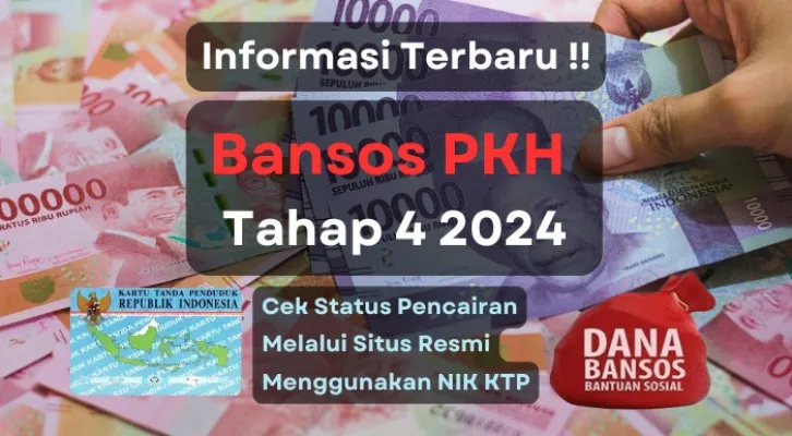 Informasi terbaru penyaluran bansos PKH Tahap 4 2024, Cek status pencairan dana menggunakan NIK KTP. (Poskota/Aldi Harlanda Irawan)