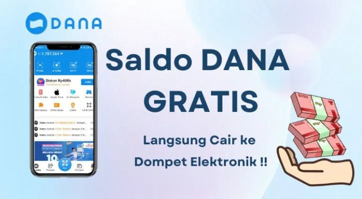 Ilustrasi saldo DANA gratis. (Poskota/Aldi Harlanda Irawan)