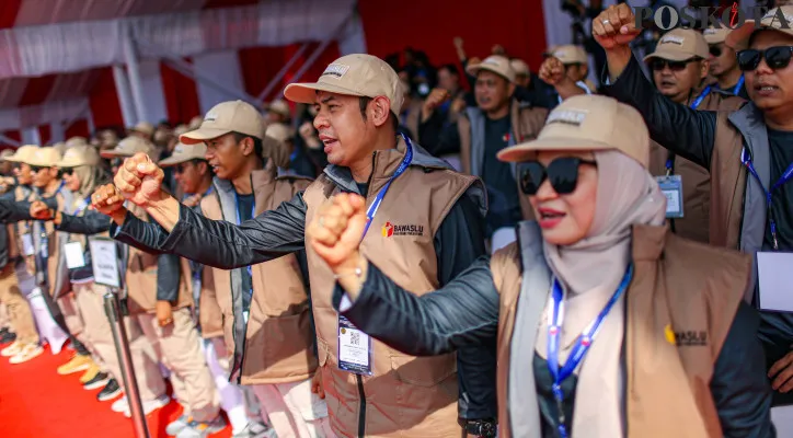 Gibran Hadiri Apel Siaga Bawaslu Menjelang Hari Tenang Pilkada 2024