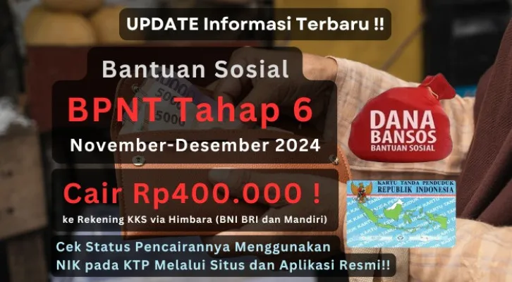 Pencairan subsidi dana bansos BPNT tahap 6 periode November-Desember 2024 yang sudah SPM! saldo akan segera cair ke masing-masing rekening KKS KPM. (Poskota/Aldi Harlanda Irawan)