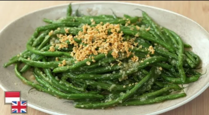 Resep Tumis Buncis Bawang Putih, Cocok Menu Akhir Bulan Tapi Mewah (Foto: YouTube Devina Hermawan)