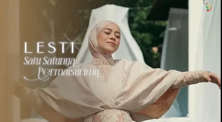 Lesti Kejora - Satu Satunya Permaisurimu, lagu terbaru karya Rizky Billar langsung hits di Youtube music (Youtube/3D Enterntainment)