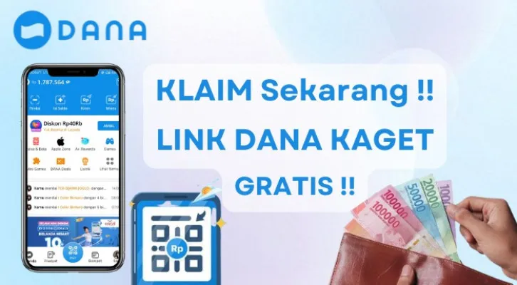 Anda bisa mendapatkan saldo DANA kaget gratis dengan menggunakan 3 link berikut ini, klaim dan cairkan sekarang! (Poskota/Aldi Harlanda Irawan)