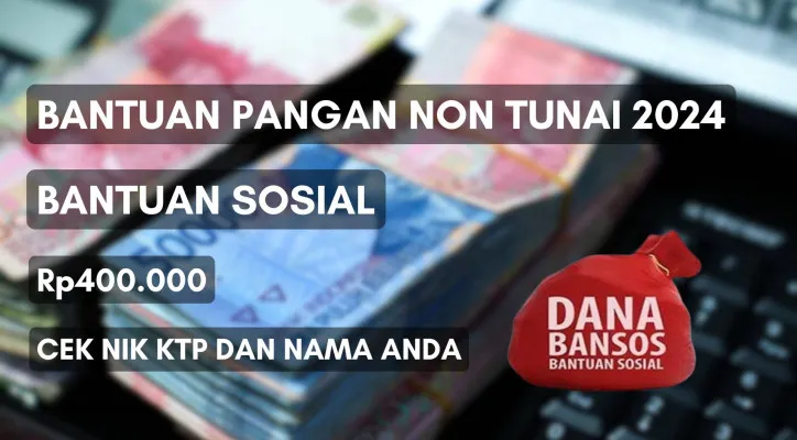 Nama dan NIK KTP milik Anda masuk dalam daftar penerima saldo dana gratis Rp400.000 dari pemerintah melalui subsidi bantuan sosial BPNT 2024 (Poskota/Herdyan)