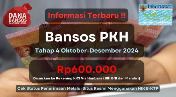 Update informasi terbaru terkait penyaluran subsidi dana bansos PKH tahap 4 2024 yang akan segera dicairkan ke rekening masing-masing KPM. (Poskota/Aldi Harlanda Irawan)