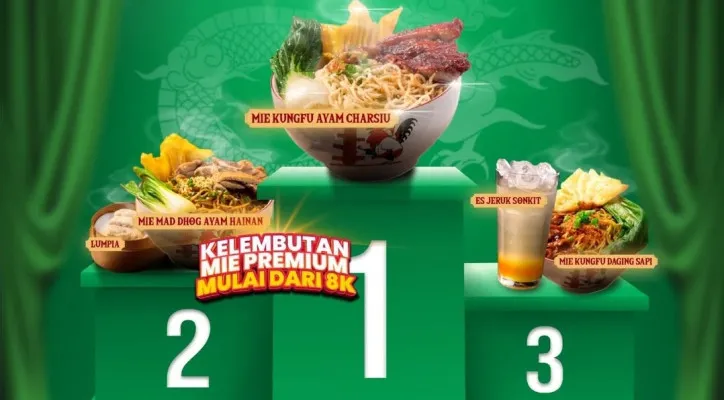 Foto: Menu andalan Mie Cap Ayam Kungfu di kawasan Kemang, Jakarta Selatan. (Instagram @miecapayamkungfu)