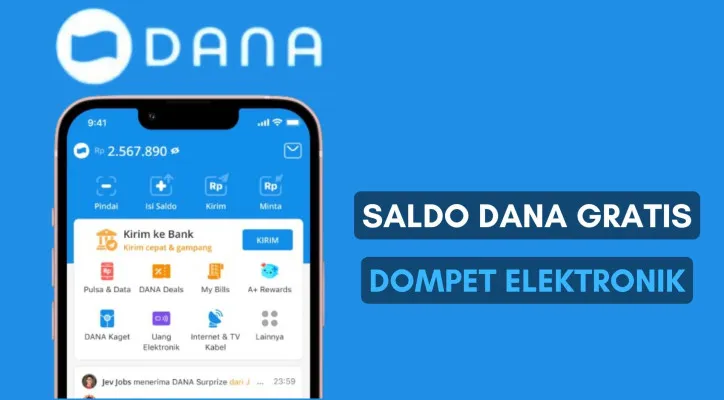 Ada saldo DANA gratis Rp75.000 cair ke dompet elektronik. Klaim di sini sekarang! (Poskota/Herdyan)