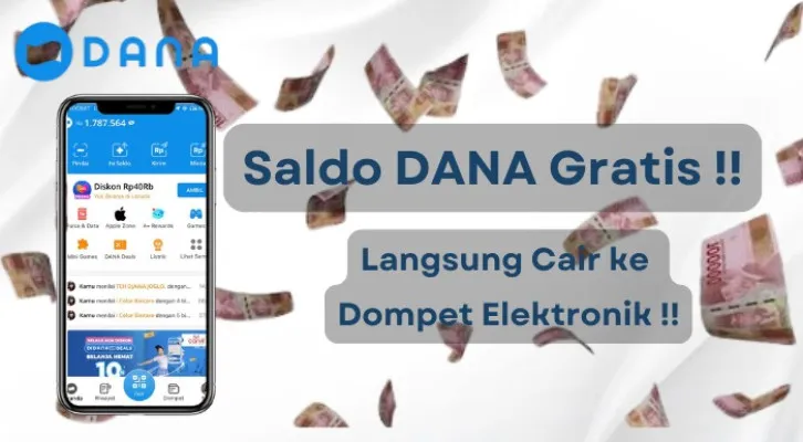 Kini dengan aplikasi penghasil uang berikut ini, Anda bisa memperoleh saldo DANA gratis yang bisa terkirim ke dompet elektronik. (Poskota/Aldi Harlanda Irawan)