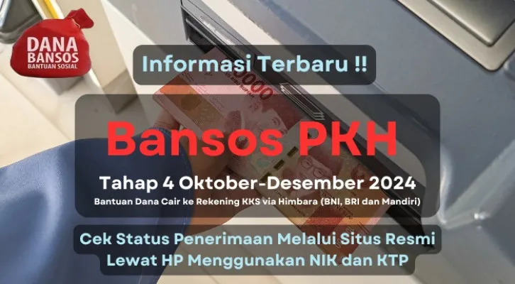 Simak rincian besaran nominal dana bansos per kategori, syarat penerimaan hingga cara cek status pencairan bansos PKH tahap 4 2024 melalui situs resmi dari kemensos.  (Poskota/Aldi Harlanda Irawan)