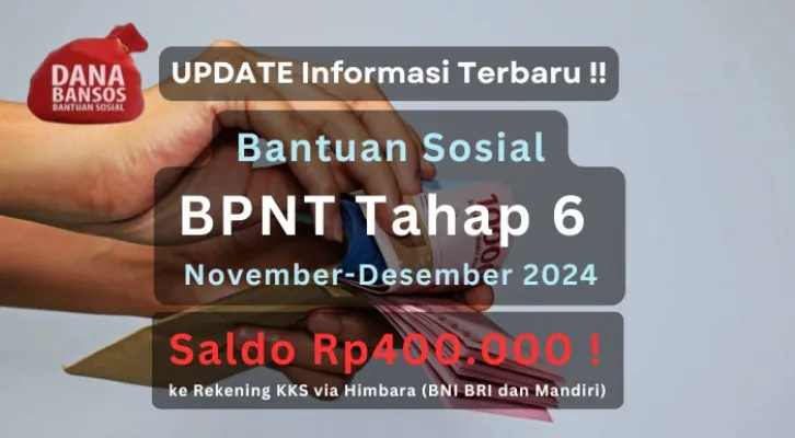 Dana bansos Rp400.000 BPNT tahap ke-6 telah cair ke Bank Himbara. (Poskota/Aldi Harlanda Irawan)