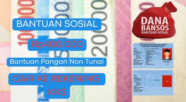 NIK KTP dengan nama Anda sebagai penerima bantuan sosial BPNT 2024 menerima saldo dana gratis Rp400.000 dari pemerintah via rekening KKS BRI! (Poskota/Herdyan)