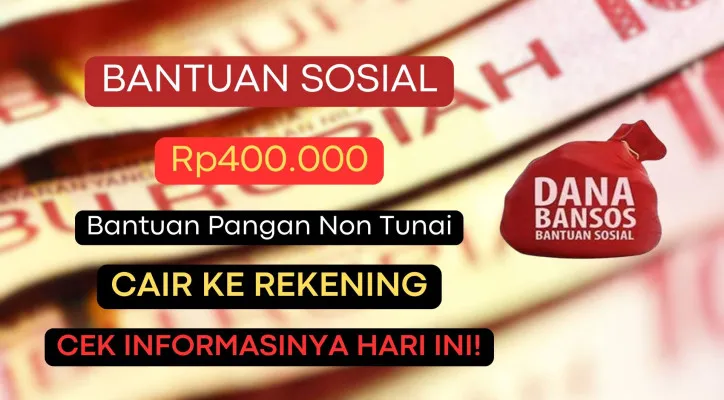 Saldo Dana Gratis Rp400.000 dari pemerintah hari ini mulai cari ke rekening atas nama Anda melalui bantuan sosial BPNT 2024 alokasi November-Desember! (Poskota/Herdyan Anugrah Triguna)