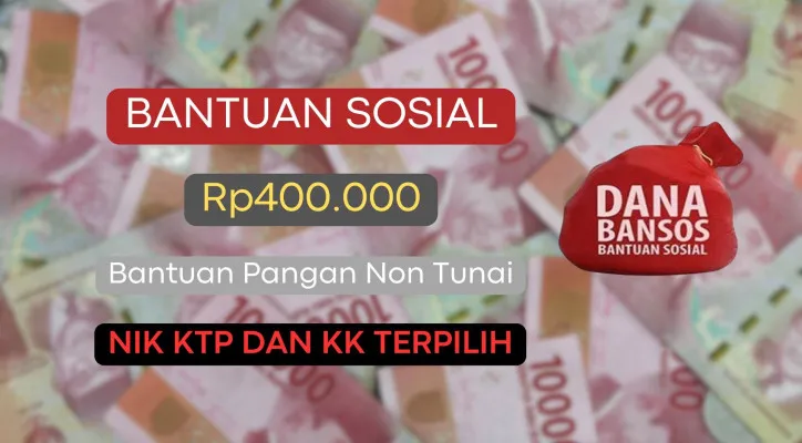 NIK KTP dengan nama Anda yang terdata terpilih untuk jadi penerima saldo dana gratis Rp400.000 dari pemerintah lewat program bantuan sosial BPNT 2024.  (Poskota/Herdyan Anugrah Triguna)