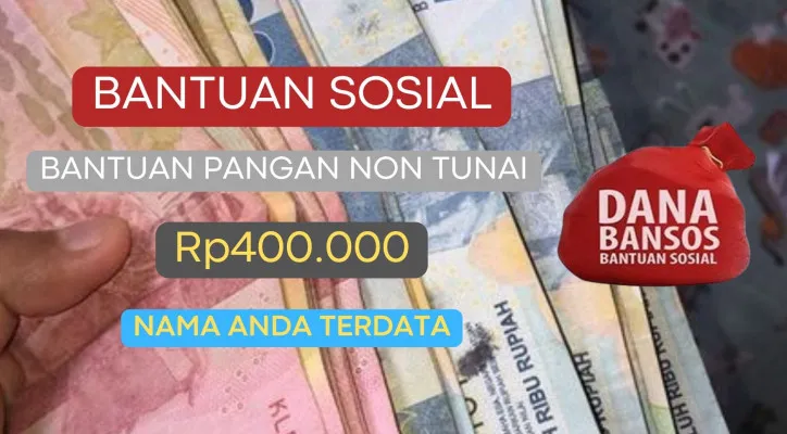 Saldo Dana Gratis Rp400.000 dari pemerintah diberikan untuk nama Anda yang terdata sebagai penerima program bantuan sosial BPNT 2024. Cek di sini!  (Poskota/Herdyan Anugrah Triguna)