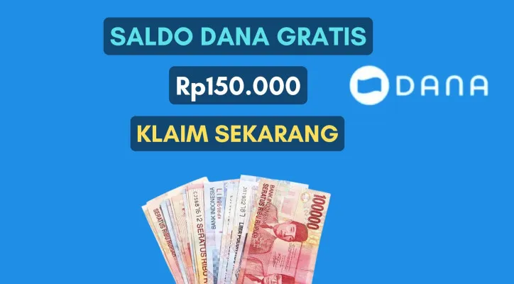 Cara klaim saldo DANA gratis hingga Rp150.000 yang cairnya langsung ke dompet elektronik  (Poskota/Herdyan Anugrah Triguna)