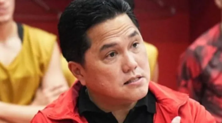 Ketua Umum PSSI Erick Thohir memberikan dukungan moral kepada para pemain usai laga melawan Vietnam. (Instagram/PSSI)