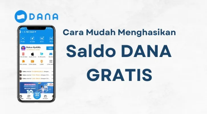 Begini cara dapatkan Rp245.000 ke dompet elektronik Anda dengan mudah pakai aplikasi penghasil saldo DANA gratis berikut. (Poskota/Aldi Harlanda Irawan)