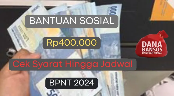 Saldo Dana Rp400.000 cair dari pemerintah untuk pemilik NIK KTP dan KK yang terdaftar sebagai penerima lewat bantuan sosial BPNT 2025. Cek persyaratannya! (Poskota/Herdyan Anugrah Triguna)