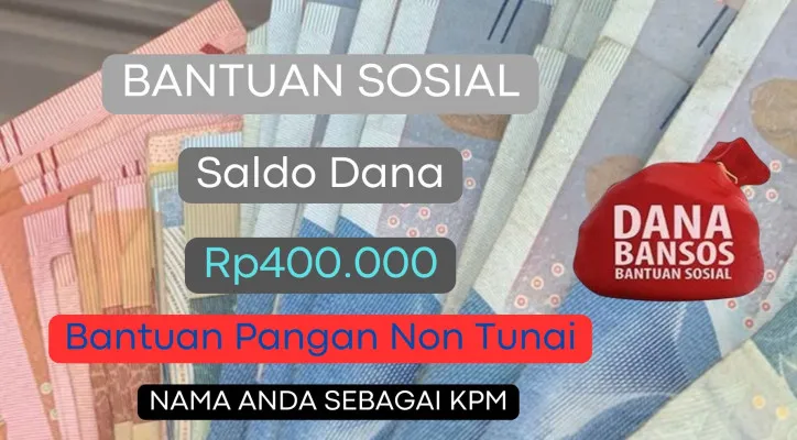 Saldo Dana Gratis Rp400.000 dari pemerintah telah cair melalui program bantuan sosial BPNT 2024. Cek rekening Anda di sini. (Poskota/Herdyan Anugrah Triguna)