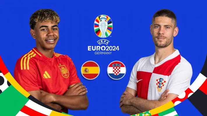 Link streaming EURO 2024, Spanyol vs Kroasia (X/@EURO2024)