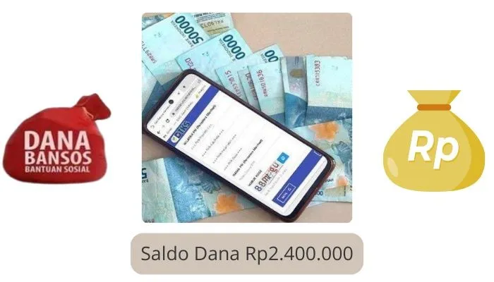 Selamat nama yang telah terverifikasi berhasil terima saldo dana Rp2.400.000 dari subsidi bansos PKH 2024. (Poskota/Gabriel Omar Batistuta)