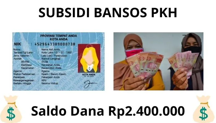 NIK e-KTP anda lolos menjadi penerima saldo dana Rp2.400.000 dari subsidi bansos PKH 2024. (Poskota/Gabriel Omar Batistuta)