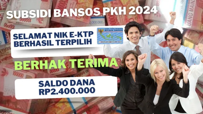 NIK e-KTP anda lolos terima bansos saldo dana Rp2.400.000 dari subsidi PKH 2024. (Poskota/Syania Nurul Lita Baikuni)