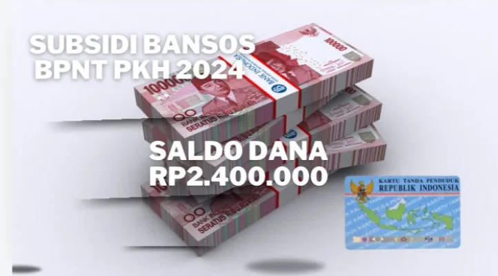 NIK KTP anda telah dilabeli sebagai penerima saldo dana bansos Rp2.400.000 dari subsidi BPNT PKH 2024. (Poskota/Gabriel Omar Batistuta)