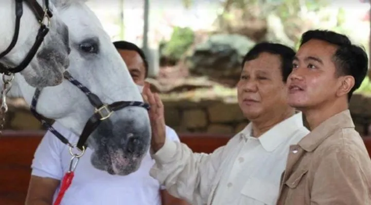 Pertemuan Wali Kota Solo Gibran Rakabuming Raka dan Prabowo Subianto di Bukit hambalang, Jawa Barat (foto/ist)