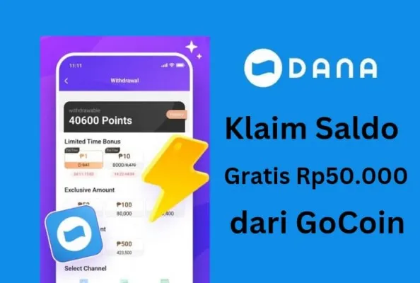 Yeay, anda berhak dapat saldo DANA gratis Rp50.000 hari ini Selasa, 27 Agustus 2024. (Edited by Putri Aisyah Fanaha)