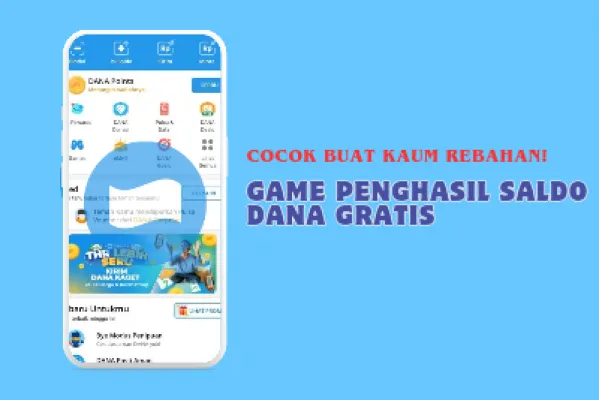 Mainkan game penghasil saldo DANA gratis, agar dapat menarik cuan dengan cepat. (Poskota/Ashley Kaesang)