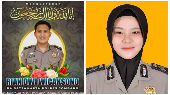 Gara-gara judi Online suami dibakar istri sendiri yang juga Polwan anggota Polres Mojokerto. (Istimewa)