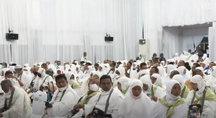 Jemaah Haji dari Serambi Mekah atau Aceh sedang menjalani rangkaian perjalanan ibadah haji di Mekah. (foto: Arab News)