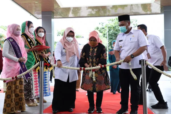 Deputi bidang Pelayanan Publik Kementerian PANRB Diah Natalisa saat meresmikan MPP Kabupaten Gresik. (foto: istimewa)