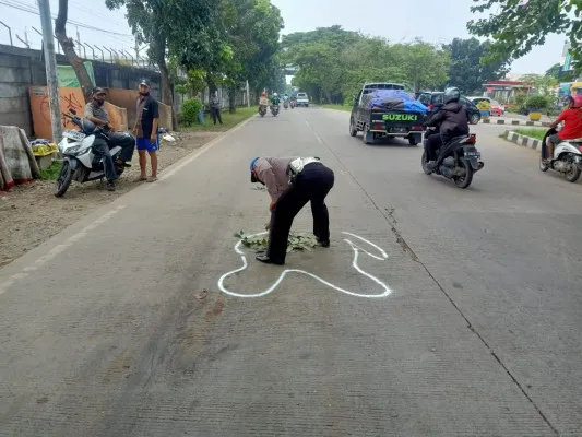 Lokasi kecelakaan hingga menewaskan. (foto: istimewa)