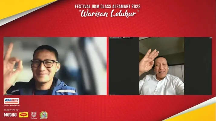 Sandiaga Uno diacara UMKM. (ist)