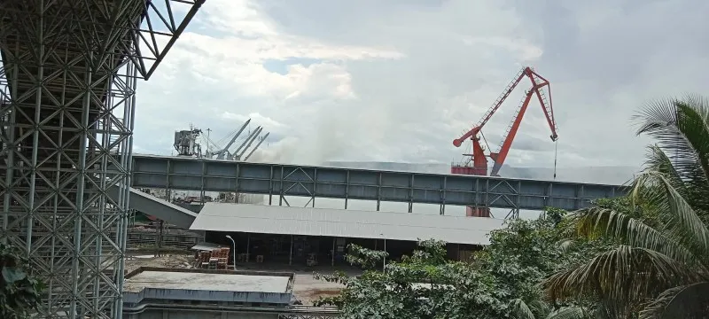 Polusi udara yang disebabkan pabrik Semen Cemindo di Bayah, Lebak. (Ist)