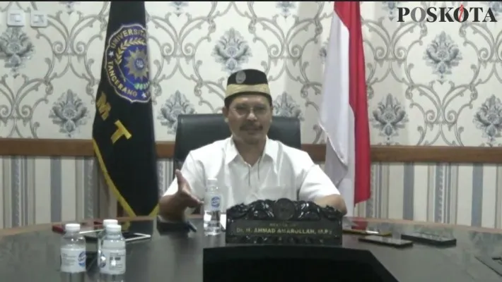 Ahmad Amarullah, Rektor Universitas Muhammadiyah Tangerang. (foto: poskota/ iqbal)