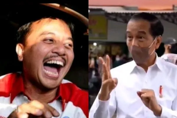 Kolase foto Roy Suryo dan Presiden Jokowi. (ist/diolah dari Google).