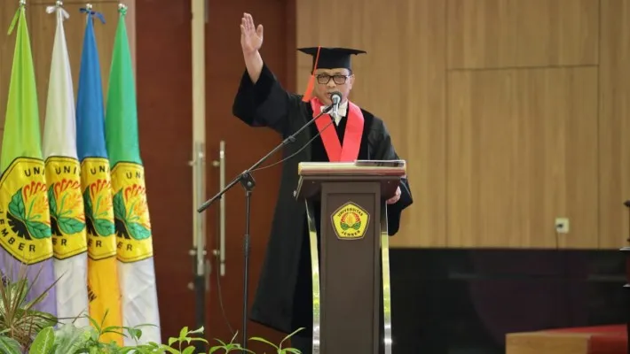 Wakapolri Komjen Gatot Eddy Pramono saat memberikan ceramah kebangsaan di Universitas Negeri Jember, Jawa Timur. (ist)