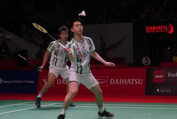 Pasangan ganda putra Indonesia, Marcus Fernaldi Gideon/Kevin Sanjaya Sukamuljo (foto/PBSI)