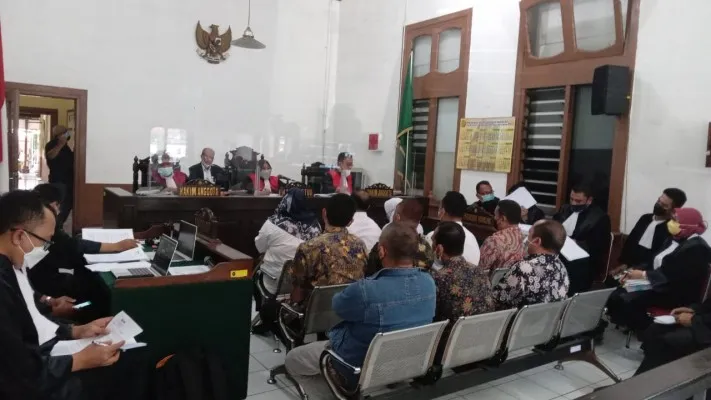 Terdakwa dugaan suap auditor Badan Pemeriksa Keuangan (BPK) RI Perwakilan Jawa Barat, Ihsan Ayatullah.(Billy)